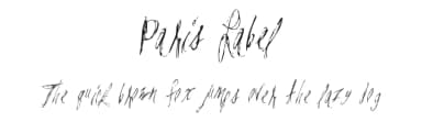 Paris Label by Xerographer Fonts — Script Handwritten Font — thumbnail 1