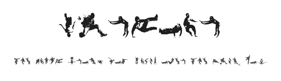 Parkour by coletivo NEGOBOM — Dingbats Font