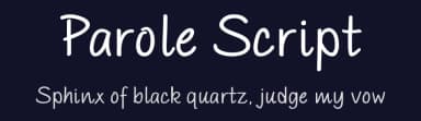 Parole Script by Studio Typo — Script Handwritten Font — thumbnail 2