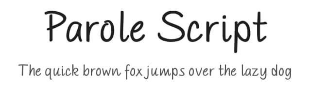 Parole Script by Studio Typo — Script Handwritten Font
