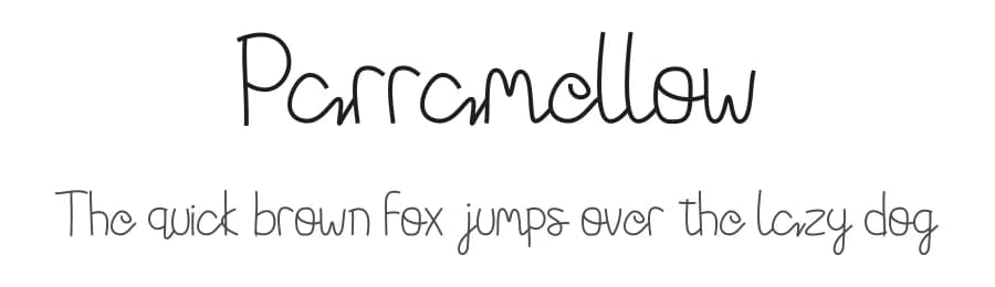 Parramellow by Chandra Chandro — Script Handwritten Font — preview 1