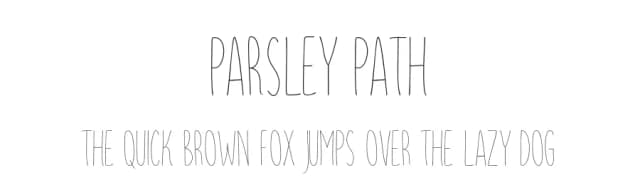 Parsley Path by HENRIavecunK Type Co — Script Handwritten Font