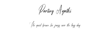 Partiny Agathi by StringLabs Creative Studio — Script Handwritten Font — thumbnail 1