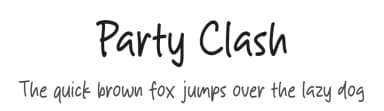 Party Clash by Origin Type — Script Handwritten Font — thumbnail 1