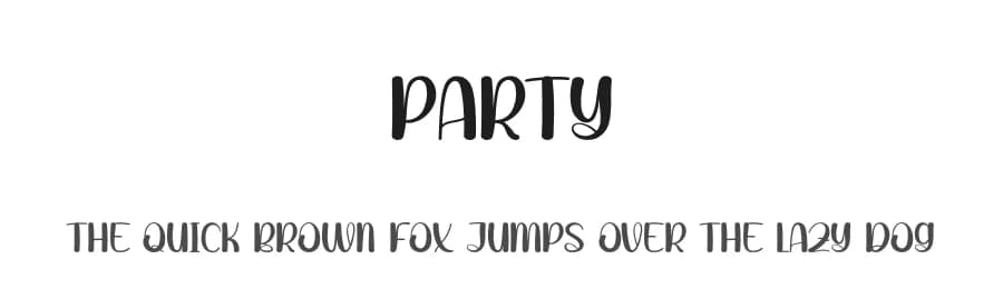 Party by Andi Moz — Script Handwritten Font