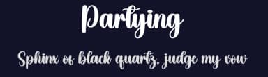 Partying by Scratchones — Script Handwritten Font — thumbnail 2