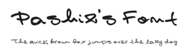 Pashiz's Font by Mielconejina — Script Handwritten Font — thumbnail 1