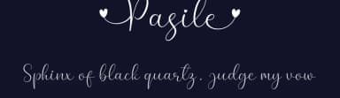 Pasile by AV Type — Script Handwritten Font — thumbnail 2