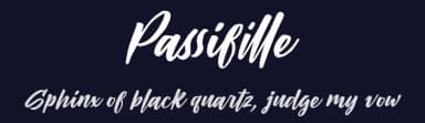 Passifille by Kong Font — Script Handwritten Font — thumbnail 2