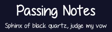 Passing Notes by Vanessa Bays — Script Handwritten Font — thumbnail 2
