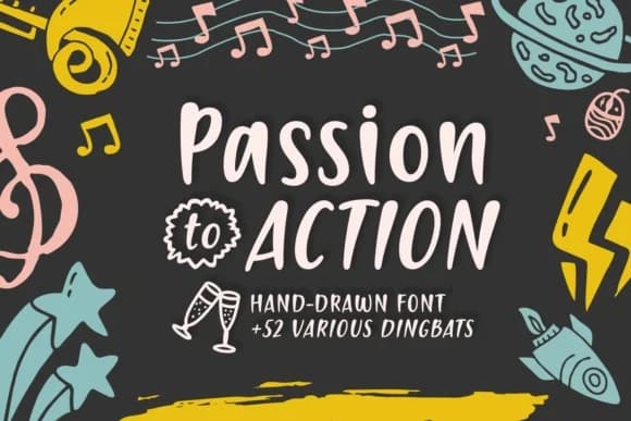 Passion to Action Font by Situjuh — Script Handwritten Font