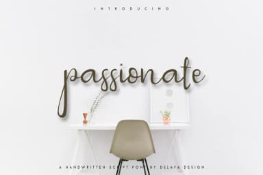 Passionate Font by Delafa — Script Handwritten Font — thumbnail 1