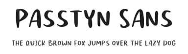 Passtyn Sans by Craft Supply Co. — Script Handwritten Font — thumbnail 1