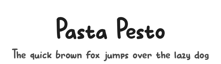 Pasta Pesto by D K — Script Handwritten Font — preview 1