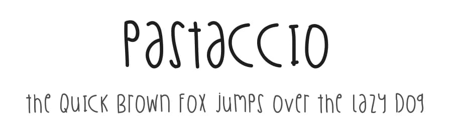 Pastaccio by Des Gomez — Script Handwritten Font