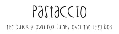 Pastaccio by Des Gomez — Script Handwritten Font — thumbnail 1