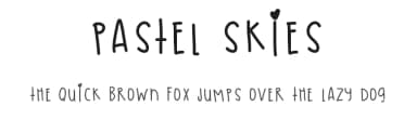 Pastel Skies by Des Gomez — Script Handwritten Font — thumbnail 1