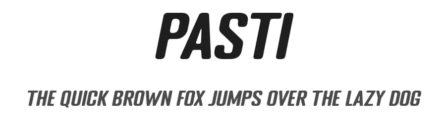 Pasti by HolyJollie — Sans Serif Font