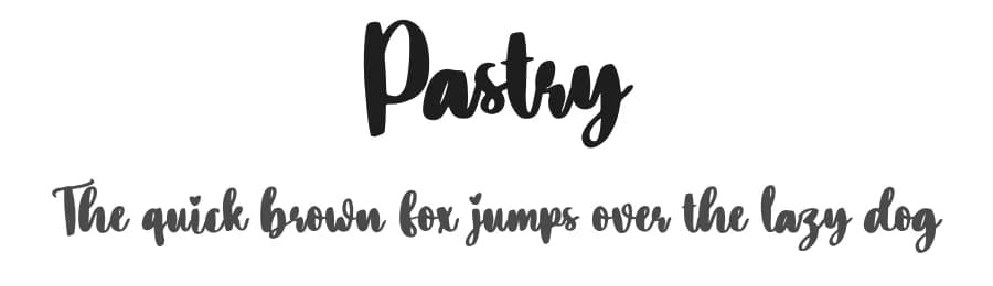 Pastry by Scratchones — Script Handwritten Font