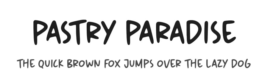 Pastry Paradise by Timur Type — Script Handwritten Font