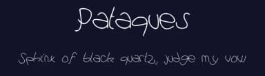 Pataques by -arnaud- — Script Handwritten Font — thumbnail 2