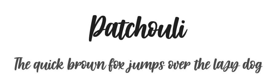 Patchouli by Cat.B — Script Handwritten Font