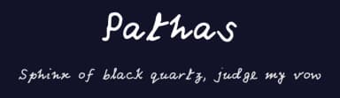 Pathas by Partha Borthakur — Script Handwritten Font — thumbnail 2