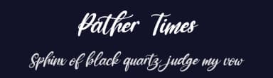 Pather Times by Kong Font — Script Handwritten Font — thumbnail 2