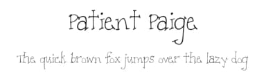 Patient Paige by Kimberly Geswein — Script Handwritten Font — thumbnail 1