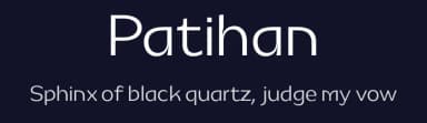 Patihan by Jehoo Creative — Sans Serif Font — thumbnail 2