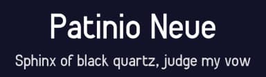 Patinio Neue by Factor Vector — Sans Serif Font — thumbnail 2
