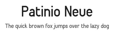 Patinio Neue by Factor Vector — Sans Serif Font — thumbnail 1