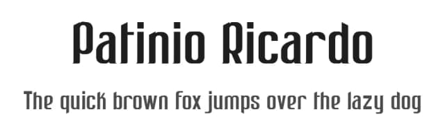 Patinio Ricardo by iAgency 1980 — Sans Serif Font