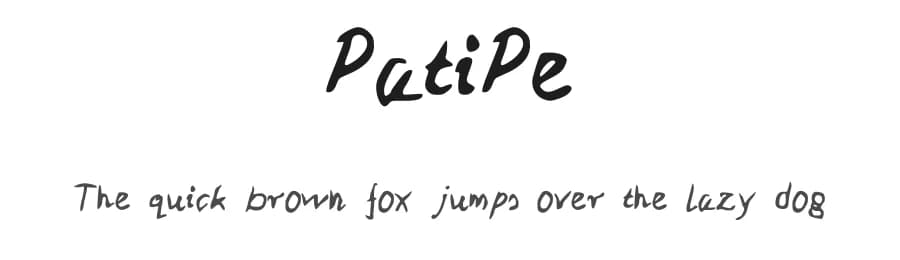PatiPe by Patrycja Piotrowska — Script Handwritten Font