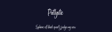 Patlystic by Gilar Studio — Script Handwritten Font — thumbnail 2