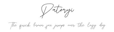 Patoryi by Jadatype — Script Handwritten Font — thumbnail 1