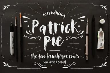 Patrick Pie Font by Blue Robin Design Shop — Script Handwritten Font — thumbnail 1