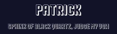Patrick by Vladimir Nikolic — Sans Serif Font — thumbnail 2
