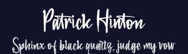 Patrick Hinton by Perspectype Studio - Letterena.com — Script Handwritten Font — thumbnail 2