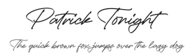 Patrick Tonight by Letterena Studios — Script Handwritten Font — thumbnail 1