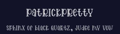 Patrickpretty by Fillo Graphic — Script Handwritten Font — thumbnail 2