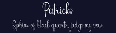 Patricks by Etik Fatimah — Script Handwritten Font — thumbnail 2