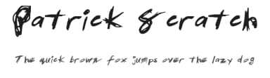 Patrick Scratch by wpatrick — Script Handwritten Font — thumbnail 1