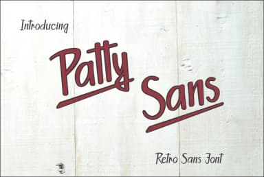 Patty Sans Font by Jaime Rangel Castro — Script Handwritten Font — thumbnail 1