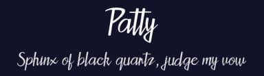Patty by Jaime Rangel Castro — Script Handwritten Font — thumbnail 2