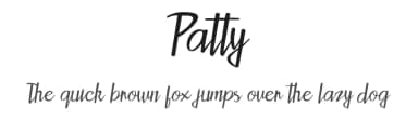 Patty by Jaime Rangel Castro — Script Handwritten Font — thumbnail 1