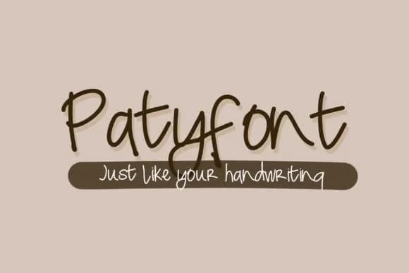 Paty Font by Carolina Mejia — Script Handwritten Font