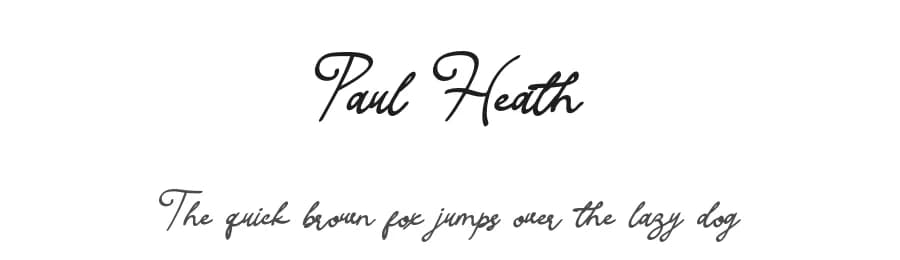 Paul Heath by Staircase Studio — Script Handwritten Font
