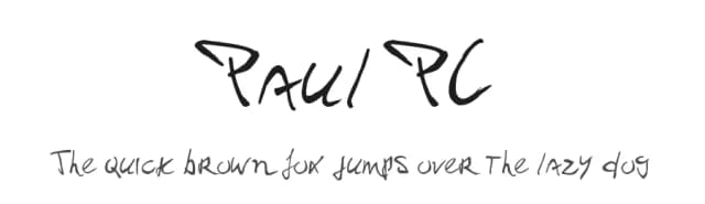 Paul PC by Tom Raaijmakers — Script Handwritten Font