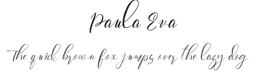 Paula Eva by Analogous Studio — Script Handwritten Font